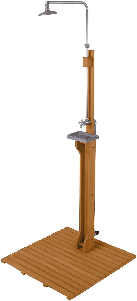 Cambridge Casual Wood Dussi Outdoor Poolside Shower, Natural Teak