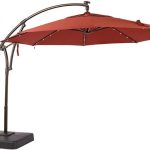 Hampton Bay 11 Ft. Led Offset Outdoor Patio Umbrella