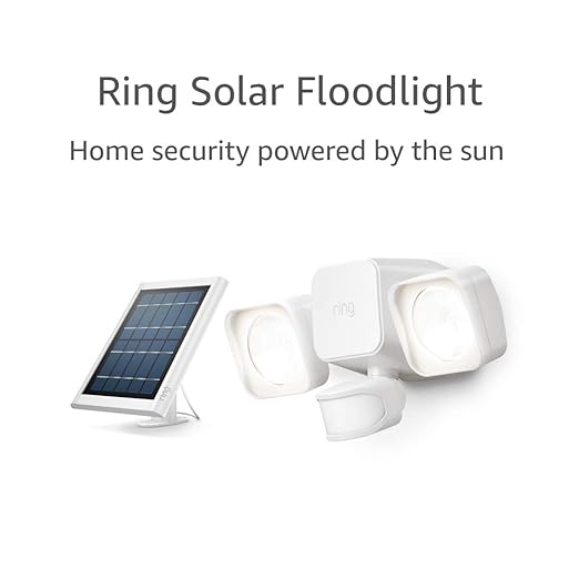 Ring Solar Floodlight Outdoor Motion Sensor Security Light