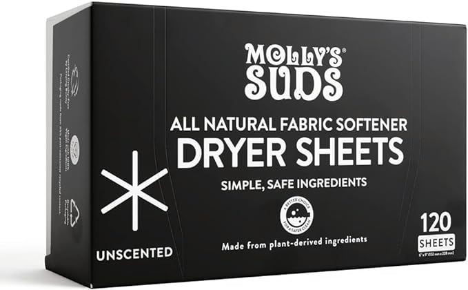 Mollys Suds Fabric Softener Dryer Sheets