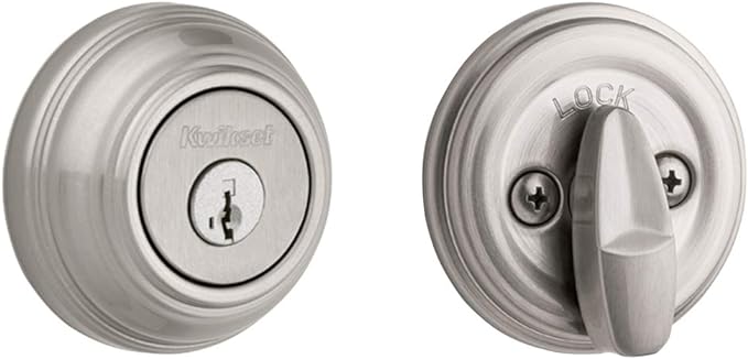 Kwikset 99800-123 Deadbolt, Satin Nickel