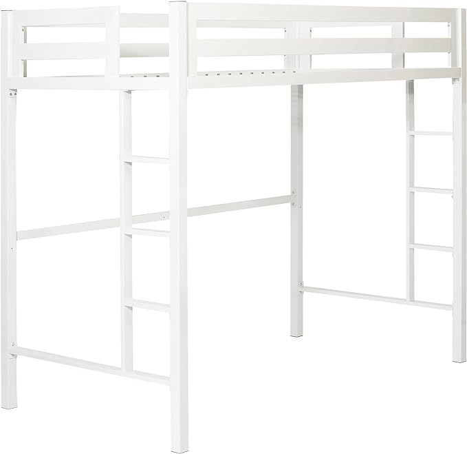 Walker Edison Brighton Classic Metal Twin over Loft Bunk Bed