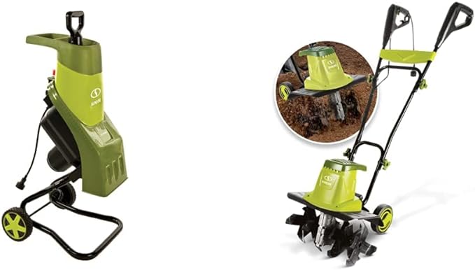 Sun Joe Electric Wood Chipper/Shredder & Garden Tiller/Cultivator