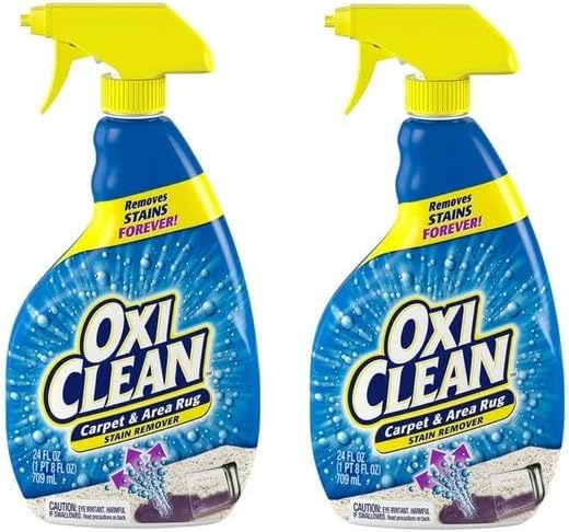 OxiClean Carpet and Area Rug Stain Remover Spray, 24 Ounce 2 Pack