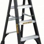 Dewalt Dxl3010 04 Fiberglass Stepladder, 4 Feet, Black