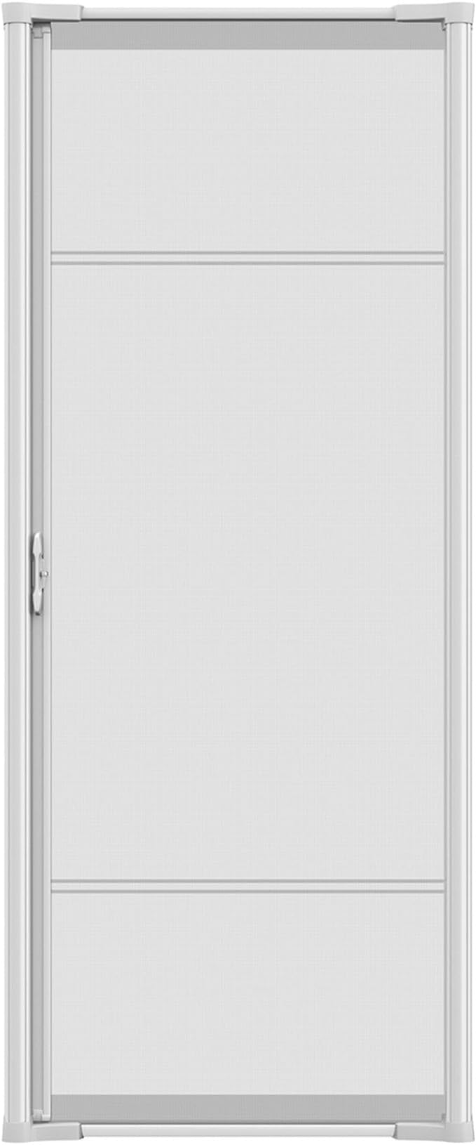 Brisa White Retractable Screen Door 80 Single