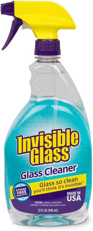 Invisible Glass Cleaner and Window Spray for Home and Auto