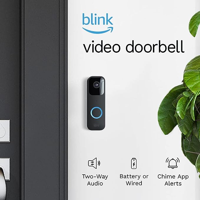 Blink Video Doorbell, Alexa Enabled & HD Video