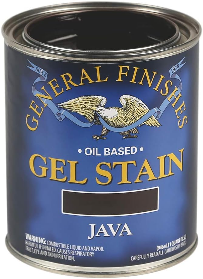 General Finishes Oil Base Gel Stain, 1 Quart, Java