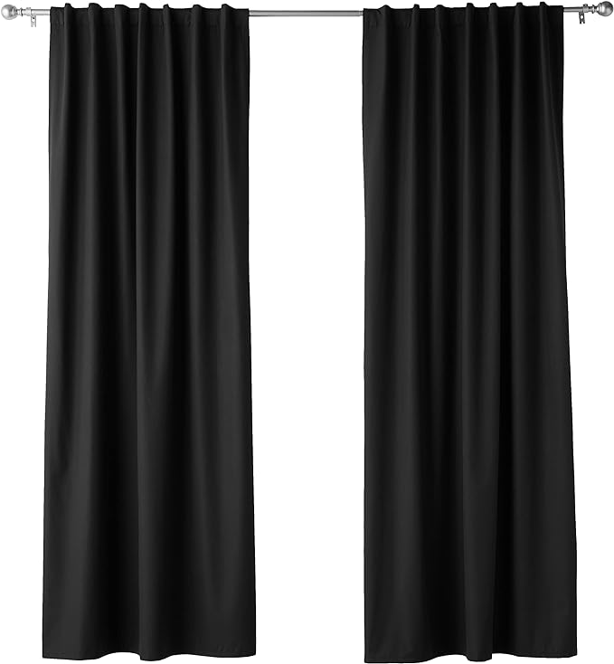 Amazon Basics Room Darkening Blackout Window Curtains