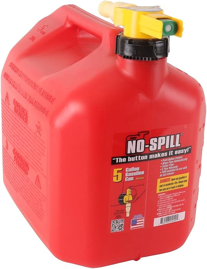 1450 5-Gallon Poly Gas Can (CARB Compliant),Red