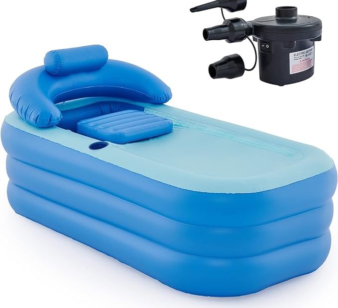 Co Z Inflatable Adult Bath Tub With Portable Feature