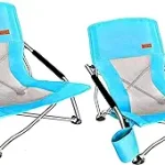 Nice C Folding Beach Chair With Cup Holder