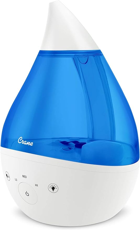 Crane Ultrasonic Humidifier for Bedroom and Office