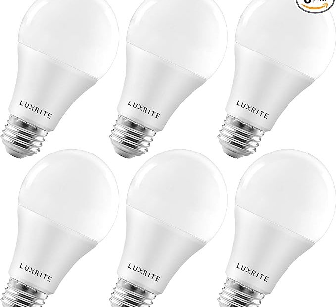 Luxrite A19 Led Light Bulbs 6 Pack