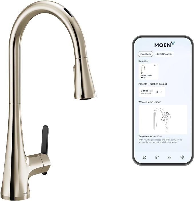 Moen Sinema Smart Faucet with Voice and Motion Control