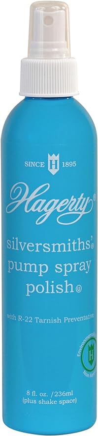 Hagerty Silversmiths Pump Spray Polish 8 Fl Oz (Pack of 1), Blue