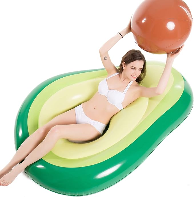 Jasonwell Inflatable Avocado Pool Float