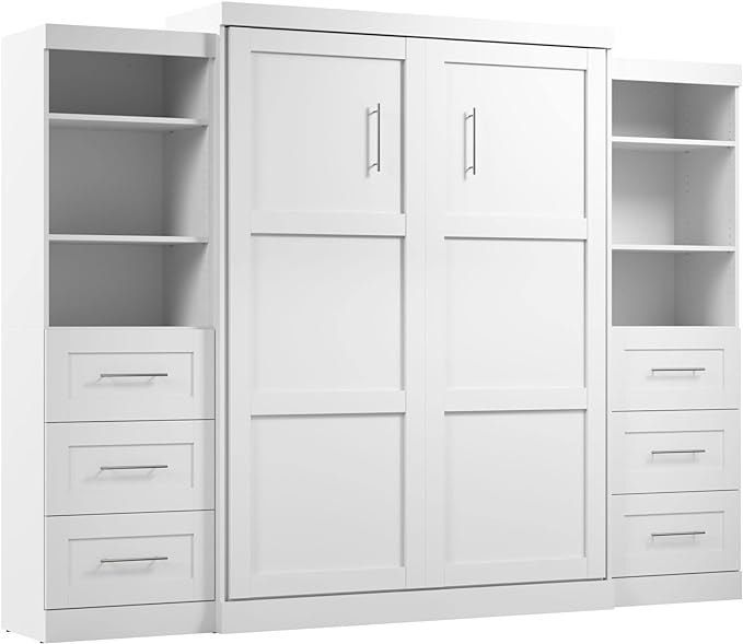 BESTAR Pur Murphy Bed with Shelving Units