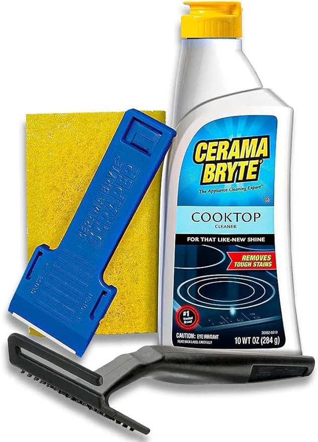 Cerama Bryte Cooktop and Stove Top Cleaner Kit