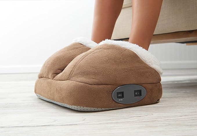 Sharper Image Warming Foot Massager Tan