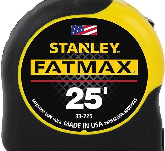 Stanley Fatmax Tape Measure, 25 Foot (33 725)