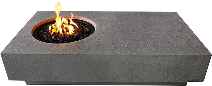 Elementi Metropolis Cast Concrete Fire Pit - LP