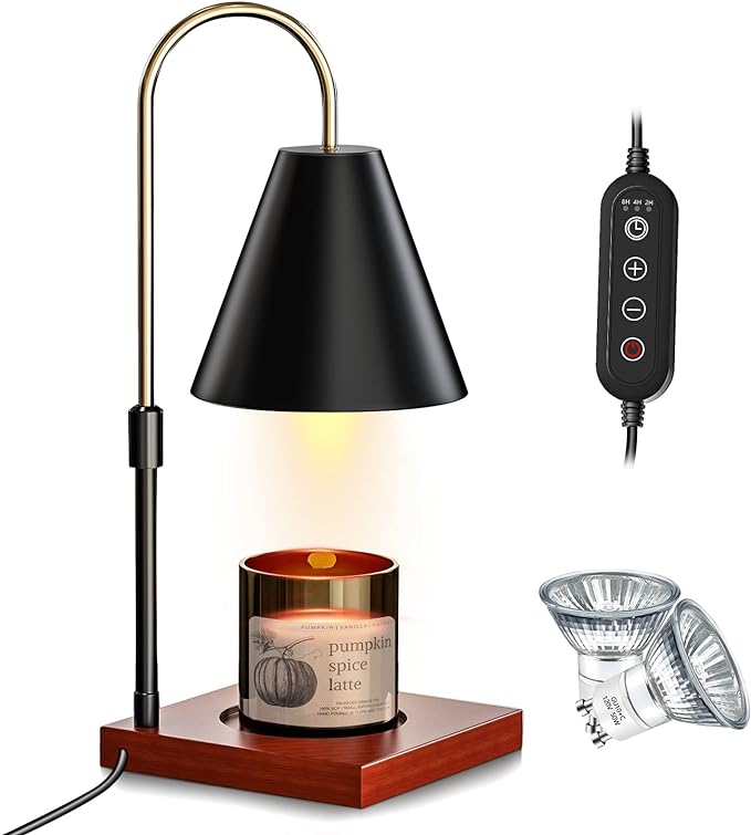 Candle Warmer Lamp with Adjustable Height and Timer