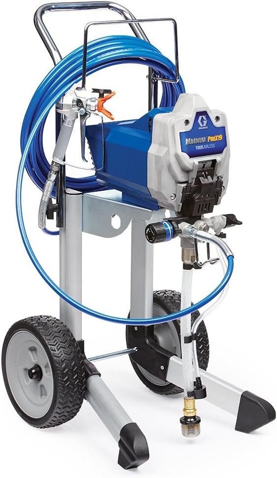 Graco 17G180 Magnum ProX19 Cart Paint Sprayer, Blue & white