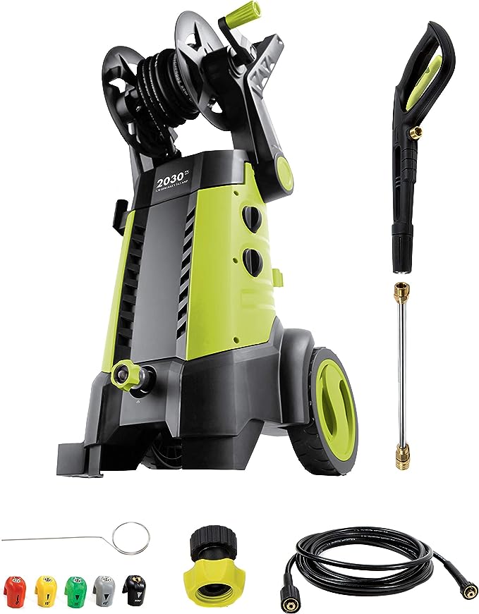 Sun Joe SPX3001 14.5 Amp Electric Pressure Washer with Hose Reel