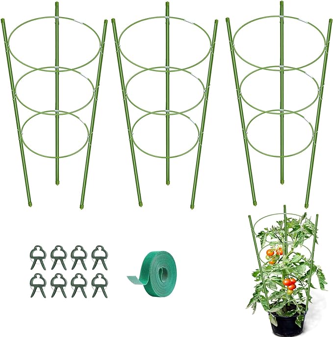 KLS 3 Pack Tomato Cage for Pots