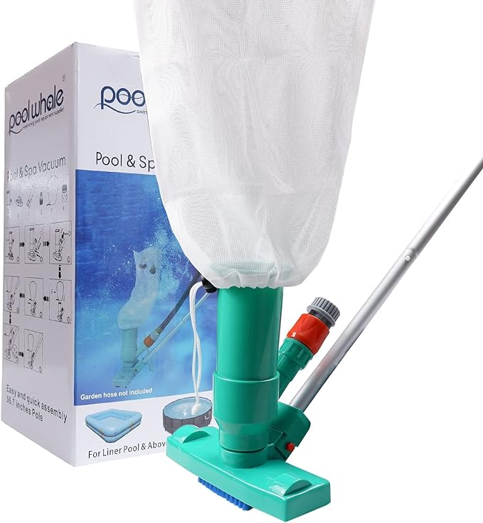 POOLWHALE Portable Pool Vacuum Jet Underwater Cleaner