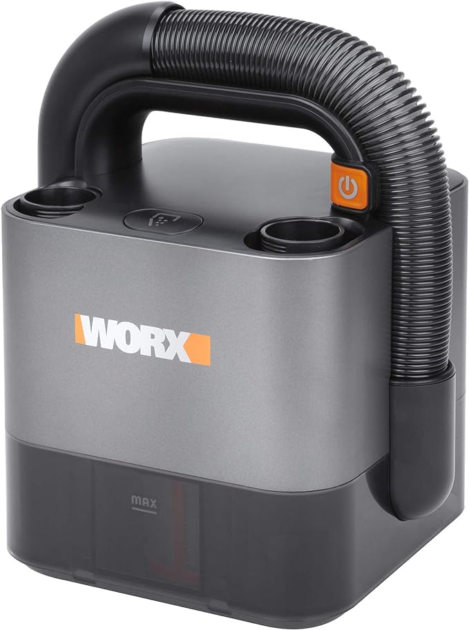 WORX WX030L 20V Power Share Cordless Cube Vac Compact Vacuum, Black