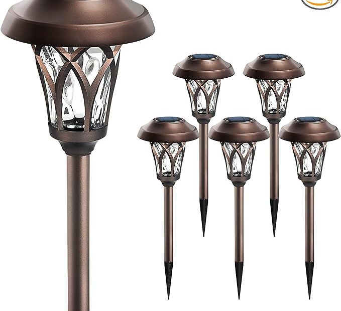 Gigalumi Solar Pathway Lights For Path, Garden, Lawn