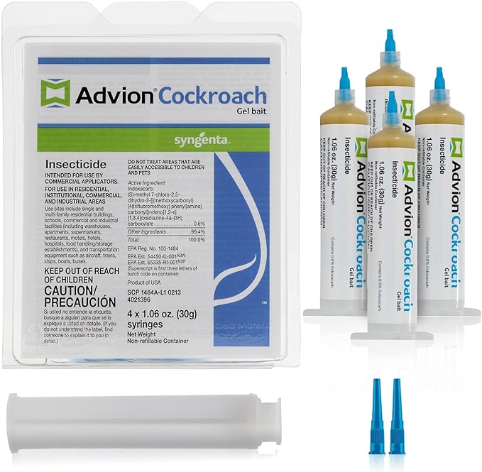 Advion Cockroach Gel Bait for Indoor and Outdoor Use