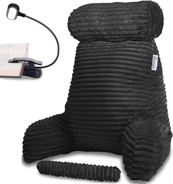 Homie Reading Pillow with Reading Light and Wrist Support