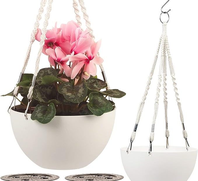 Serenehuman Self Watering Hanging Planters For Indoor Plants