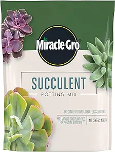 Miracle-Gro Succulent Potting Mix for Indoor Cactus Plants