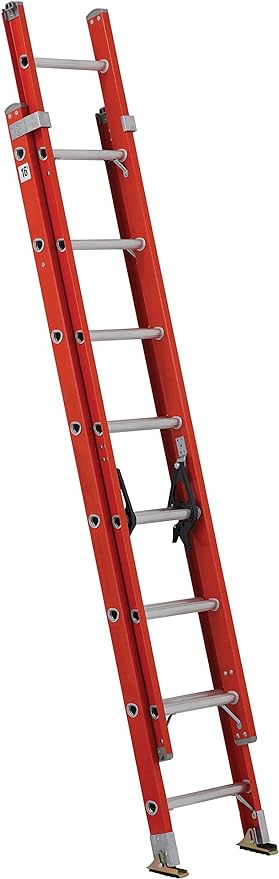 Louisville Ladder FE3216 Foot Extension Ladder, 16 feet, Orange