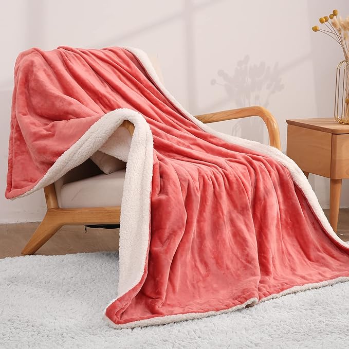 Heated Blanket, Electric Throws Lightweight Soft Flannel Plush Blanket