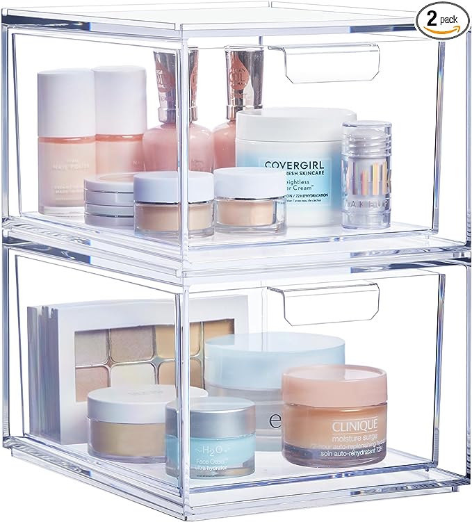 STORi Audrey Stackable Clear Bin Plastic Organizer