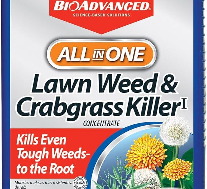 Bioadvanced All In One Lawn Weed And Crabgrass Killer I, Concentrate, 40 Oz