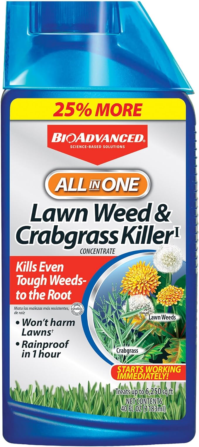 BioAdvanced All-In-One Lawn Weed and Crabgrass Killer I, Concentrate, 40 oz