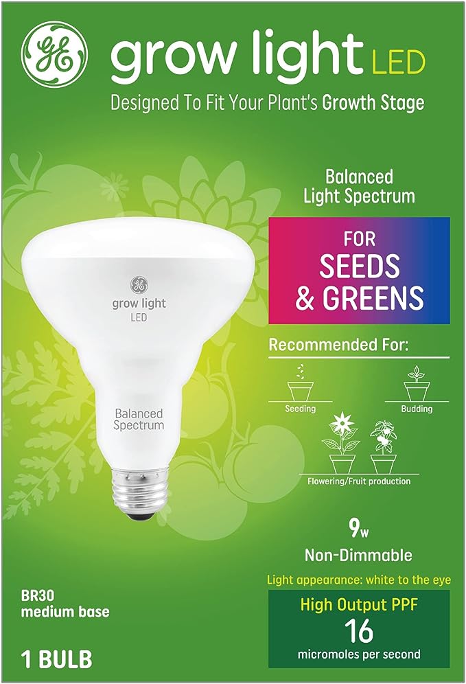 GE Grow Light LED Indoor Flood Light Bulb