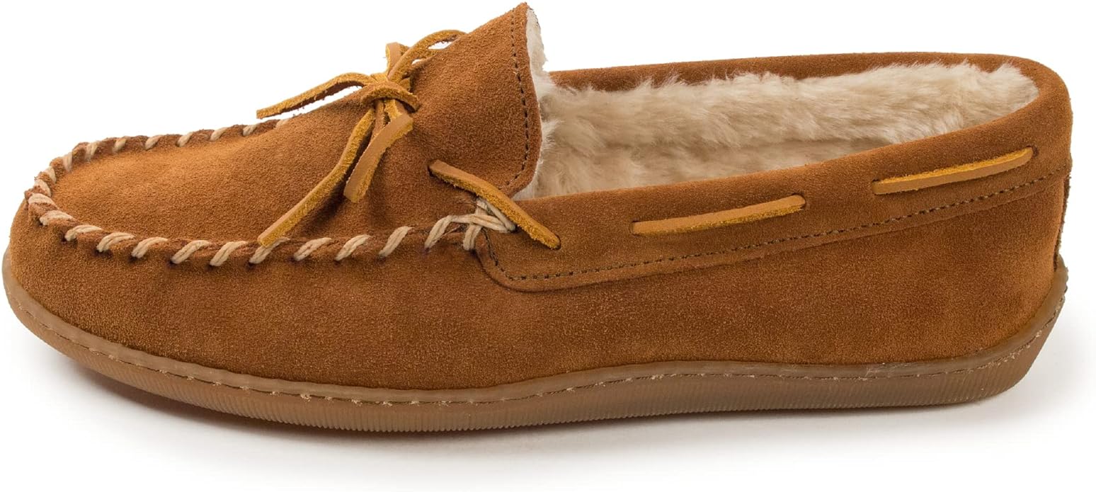 Minnetonka Mens Pile Lined Hardsole Slipper