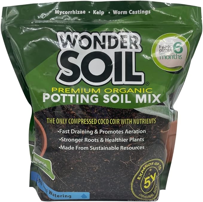 WONDER SOIL Organic Potting Soil for Gardens & Plants