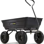 Gorilla Carts Poly Garden Dump Cart