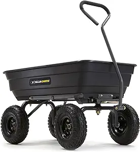 Gorilla Carts Poly Garden Dump Cart