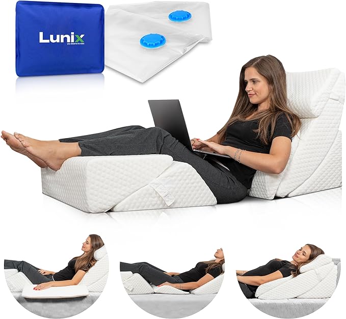 Lunix Orthopedic Bed Wedge Pillow Set