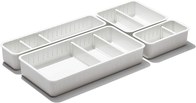 OXO Good Grips Adjustable Drawer Bin Set